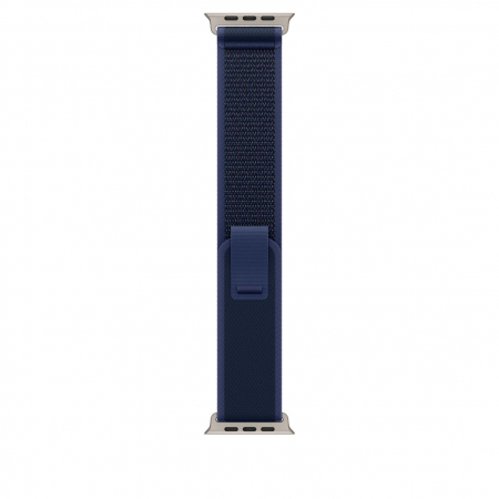 Laptop, Tablete & Telefoane - Apple Watch 49mm Loop:  Blue Trail Loop - M/L - Natural Titanium Finish