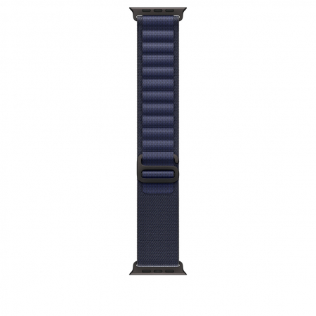 Apple Watch 49mm Loop:  Navy Alpine Loop - Medium - Black Titanium Finish [0]
