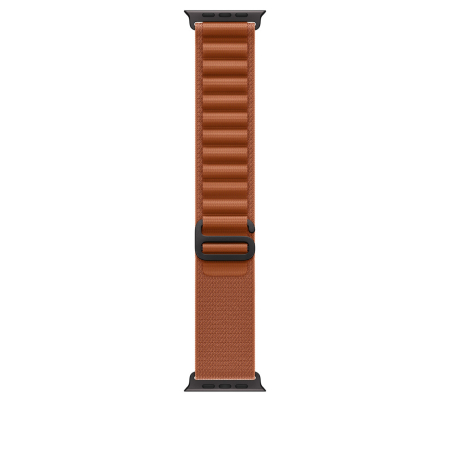 Smart Watch - Apple Watch 49mm Loop:  Terra Cotta Alpine Loop - Small - Black Titanium Finish