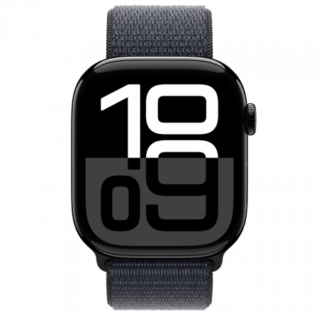 Apple Watch S10 Cellular 46mm Jet Black Alu Case with Ink Sport Loop [1]
