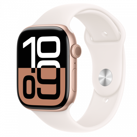 Apple Watch S10 Cellular 46mm Rose Gold Alu Case with Light Blush Sport Band - S/M [0]