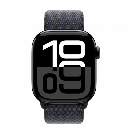 Apple Watch S10 GPS 42mm Jet Black Alu Case with Ink Sport Loop [2]