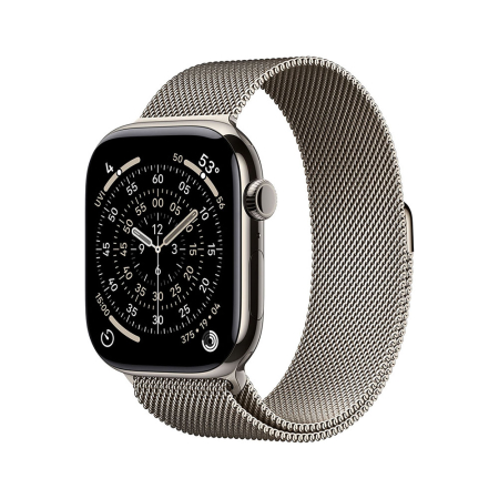 Smart Watch - Apple Watch S11 Cellular 42mm Natural Titanium Case with Natural Milanese Loop