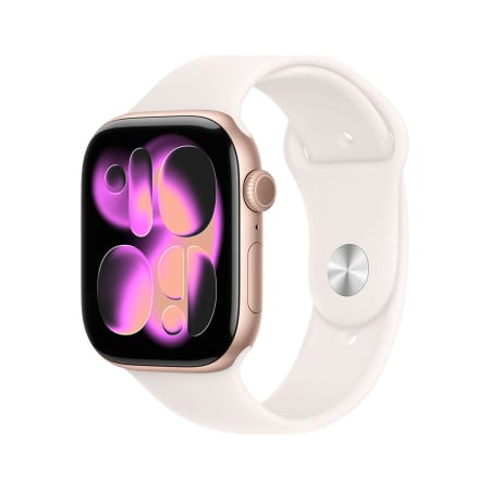 Smart Watch - Apple Watch S11 Cellular 42mm Rose Gold Aluminium Case with Light Blush Sport Band - M/L