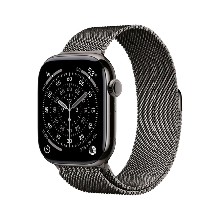 Smart Watch - Apple Watch S11 Cellular 42mm Slate Titanium Case with Slate Milanese Loop