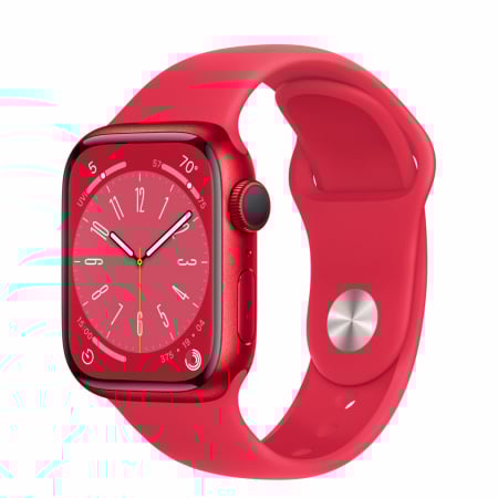 Apple Watch S8 GPS 41mm (PRODUCT)RED Aluminium Case with (PRODUCT)RED Sport Band - Regular [0]