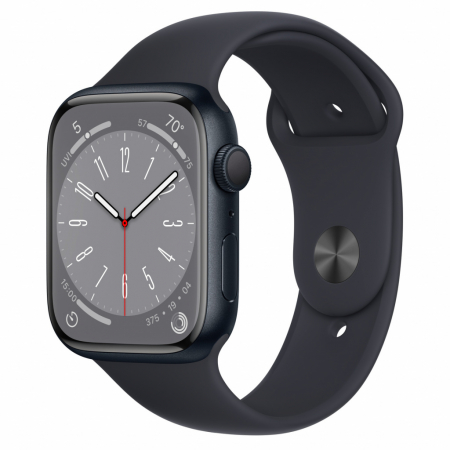 Apple Watch S8 GPS 45mm Midnight Aluminium Case with Midnight Sport Band - Regular [0]