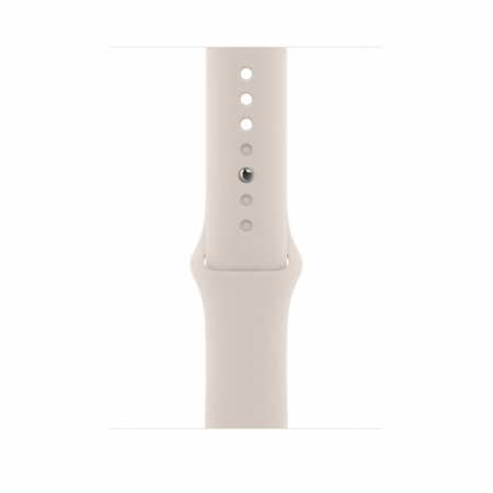 Apple Watch S8 GPS 45mm Starlight Aluminium Case with Starlight Sport Band - Regular [2]