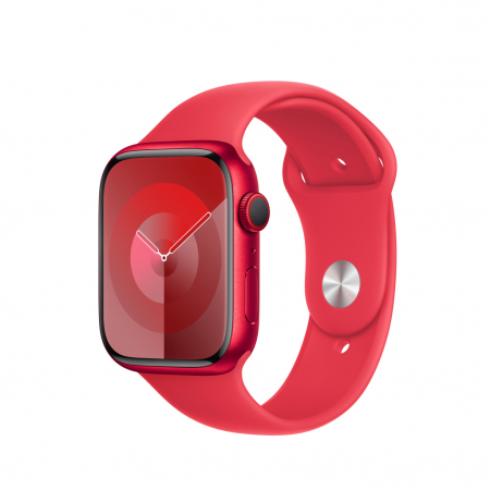 Apple Watch S9 Cellular 41mm RED Alu Case w RED Sport Band - M/L [0]