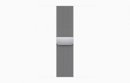 Apple Watch S9 Cellular 41mm Silver Stainless Steel Case w Silver Milanese Loop [2]