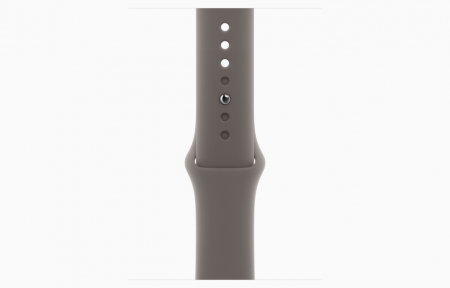Apple Watch S9 Cellular 45mm Gold Stainless Steel Case w Clay Sport Band - M/L [2]