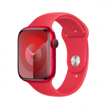 Apple Watch S9 Cellular 45mm RED Alu Case w RED Sport Band - M/L [0]
