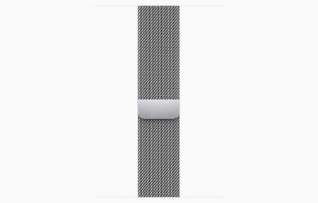 Apple Watch S9 Cellular 45mm Silver Stainless Steel Case w Silver Milanese Loop [2]
