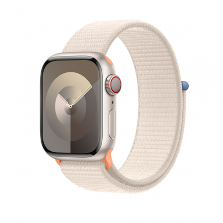 Apple Watch S9 Cellular 45mm Starlight Alu Case w Starlight Sport Loop [0]