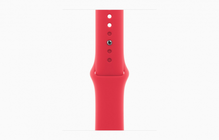 Apple Watch S9 GPS 41mm RED Alu Case w RED Sport Band - M/L [2]