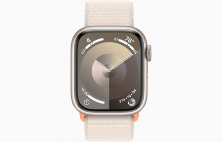 Apple Watch S9 GPS 41mm Starlight Alu Case w Starlight Sport Loop [1]