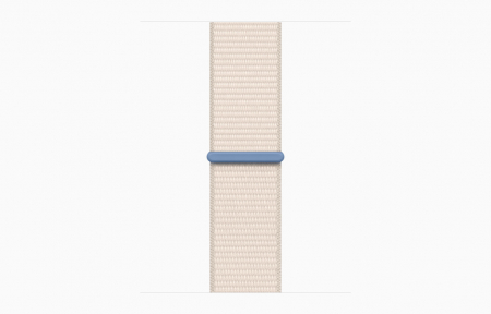 Apple Watch S9 GPS 41mm Starlight Alu Case w Starlight Sport Loop [2]