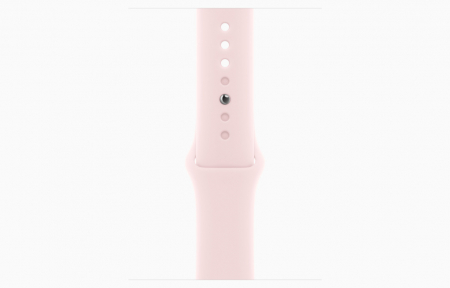 Apple Watch S9 GPS 45mm Pink Alu Case w Light Pink Sport Band - M/L [2]