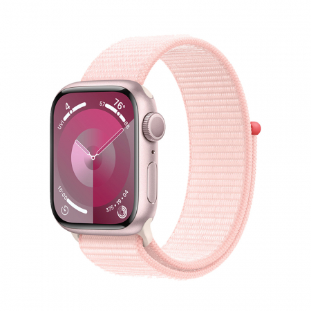 Apple Watch S9 GPS 45mm Pink Alu Case w Light Pink Sport Loop [0]