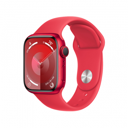 Apple Watch S9 GPS 45mm RED Alu Case w RED Sport Band - S/M [0]