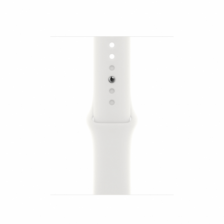 Apple Watch SE2 GPS 40mm Silver Aluminium Case with White Sport Band - Regular [2]