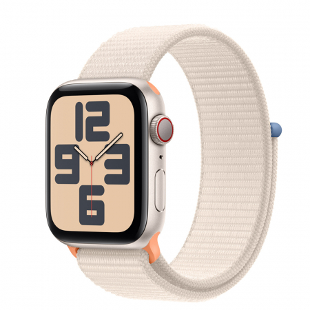 Apple Watch SE2 v2 Cellular 44mm Starlight Alu Case w Starlight Sport Loop [0]