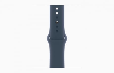 Apple Watch SE2 v2 GPS 40mm Silver Alu Case w Storm Blue Sport Band - S/M [2]