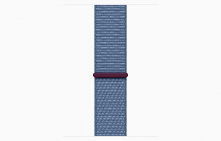Apple Watch SE2 v2 GPS 44mm Silver Alu Case w Winter Blue Sport Loop [2]