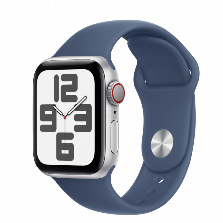 Apple Watch SE2 v3 Cellular 40mm Silver Alu Case with Denim Sport Band - M/L [0]