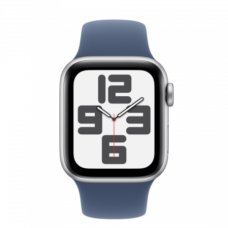 Apple Watch SE2 v3 Cellular 40mm Silver Alu Case with Denim Sport Band - S/M [1]