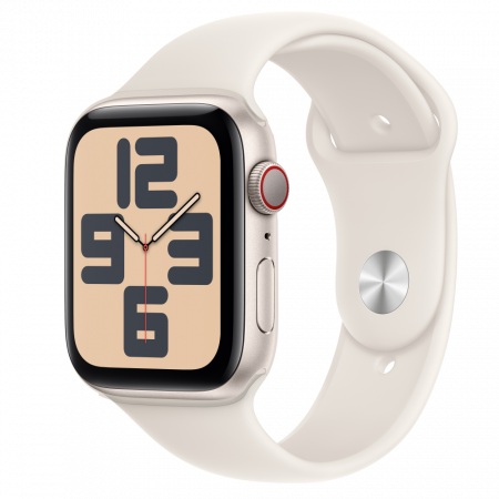 Apple Watch SE2 v3 Cellular 44mm Starlight Alu Case with Starlight Sport Band - S/M [0]