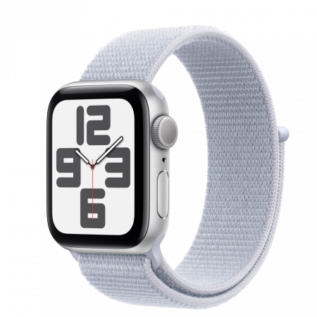 Apple Watch SE2 v3 GPS 40mm Silver Alu Case with Blue Cloud Sport Loop [0]