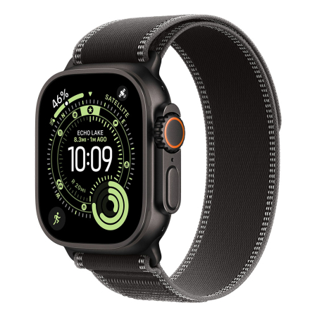 Laptop, Tablete & Telefoane - Apple Watch Ultra 3 Cellular 49mm Black Titanium Case with Black/Charcoal Trail Loop - S/M