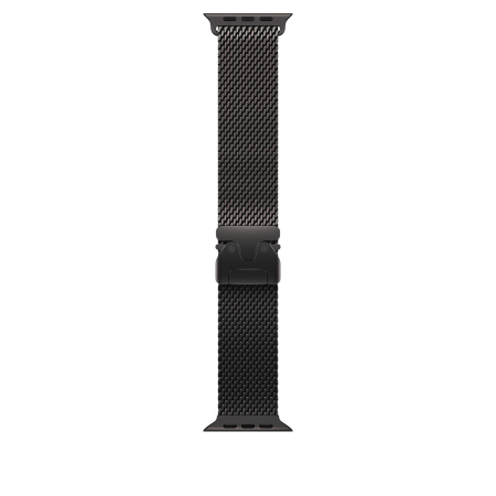 Apple Watch Ultra 3 Cellular 49mm Black Titanium Case with Black Titanium Milanese Loop - Medium [2]