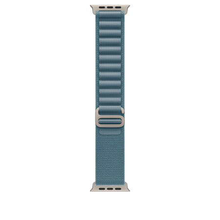 Apple Watch Ultra 3 Cellular 49mm Natural Titanium Case with Light Blue Alpine Loop - Small [2]