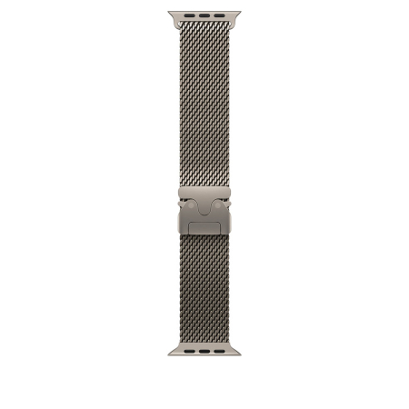 Apple Watch Ultra 3 Cellular 49mm Natural Titanium Case with Natural Titanium Milanese Loop - Small [1]