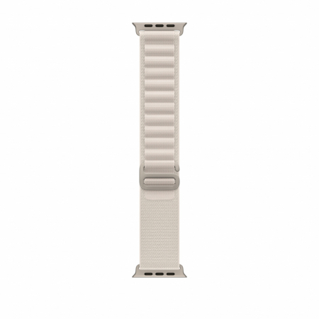 Apple Watch Ultra Cellular, 49mm Titanium Case with Starlight Alpine Loop - Large [2]