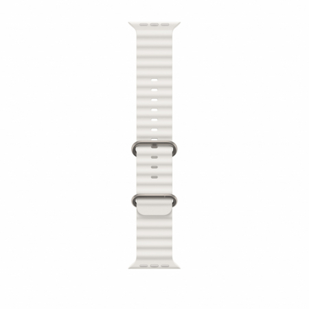 Apple Watch Ultra Cellular, 49mm Titanium Case with White Ocean Band [2]