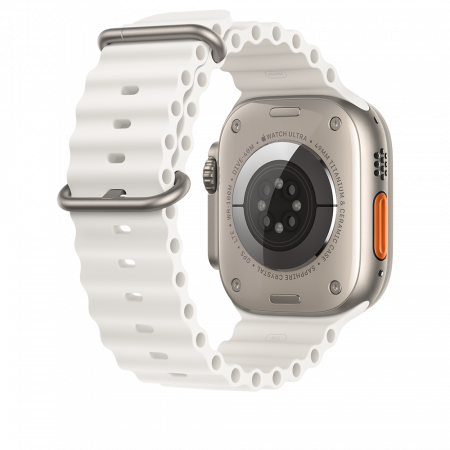 Apple Watch Ultra2 Cellular, 49mm Titanium Case w White Ocean Band [2]