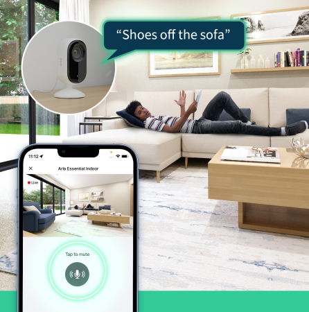 Arlo Essential (Gen.2) 2K Indoor Security Camera - 2 Camera Kit - White [9]