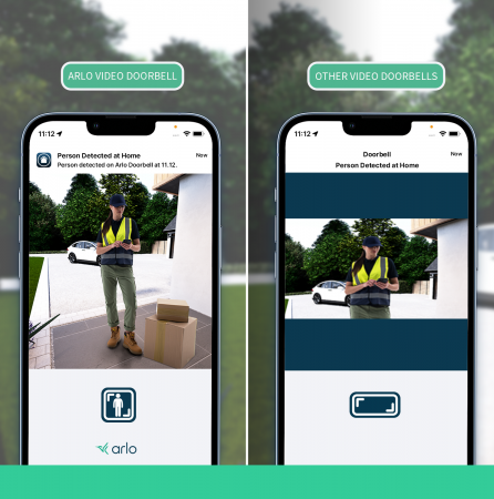 Arlo Essential (Gen.2) Video Doorbell and Chime 2K Security wireless - 1 Doorbell and chime - White [9]