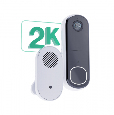 Arlo Essential (Gen.2) Video Doorbell and Chime 2K Security wireless - 1 Doorbell and chime - White [8]