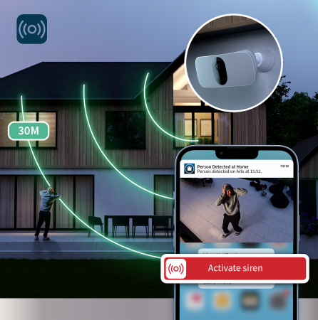 Arlo Floodlight Outdoor Security Camera - (Base station not included) - Black [5]