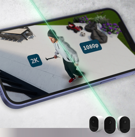 Arlo Pro 5 Outdoor Security Camera - 2 Camera Kit - (Base station not included) - White [5]