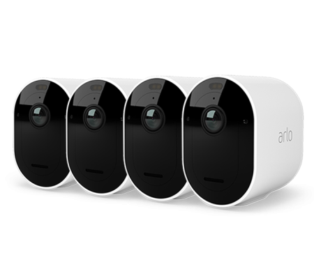 Retelistica & Supraveghere - Arlo Pro 5 Outdoor Security Camera - 4 Camera Kit - (Base station not included) - White