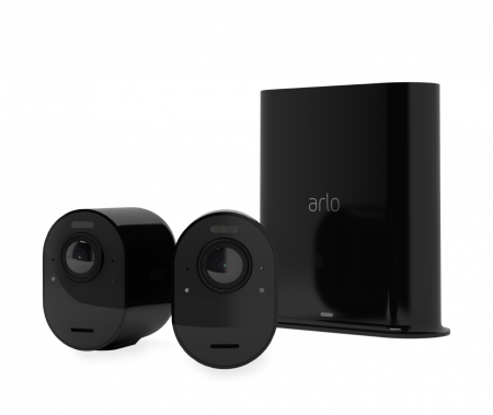 Arlo Ultra 2 Outdoor Security Camera 2 Camera Kit - (Base station included) - Black [0]