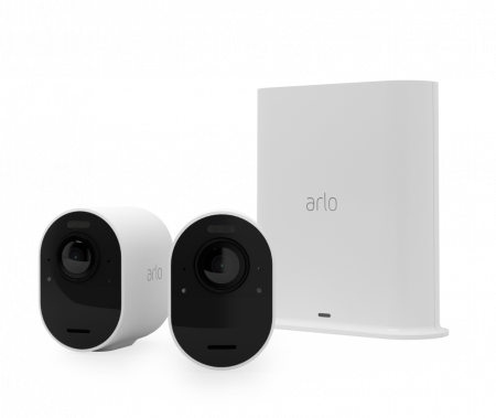 Retelistica & Supraveghere - Arlo Ultra 2 Outdoor Security Camera 2 Camera Kit - (Base station included) - White