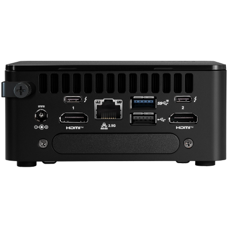 ASUS NUC 13pro/RNUC13ANHI500002I/Intel Core i5-1340p/Intel Iris Xe Graphics/4xUSB/M.2 22x80 NVMe; 22x42 SATA/2.5'' SATA slot/2,5Gbe LAN/2xHDMI/ 2x Thunderbolt 4 (USB-C+DP)/no Storage/no RAM/AX211.NGWG [1]