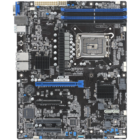 Servere - ASUS P13R-E/10G-2T server MB, LGA 1700, ATX, 4xDDR5 ECC UDIMM slots, 2xM.2, dual 10Gb LAN ports, 8xSATA, 2xPCIe 5.0, 2xPCIe 4.0, 4xUSB