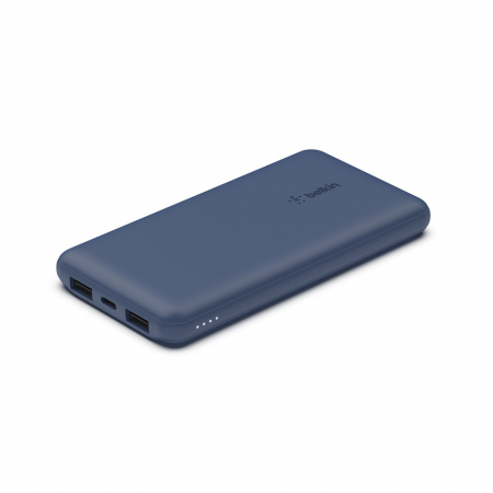 Belkin BOOST CHARGE (10000 mAH) Power Bank with USB-C 15W - Dual USB-A - 15cm USB-A to C Cable - Blue [0]